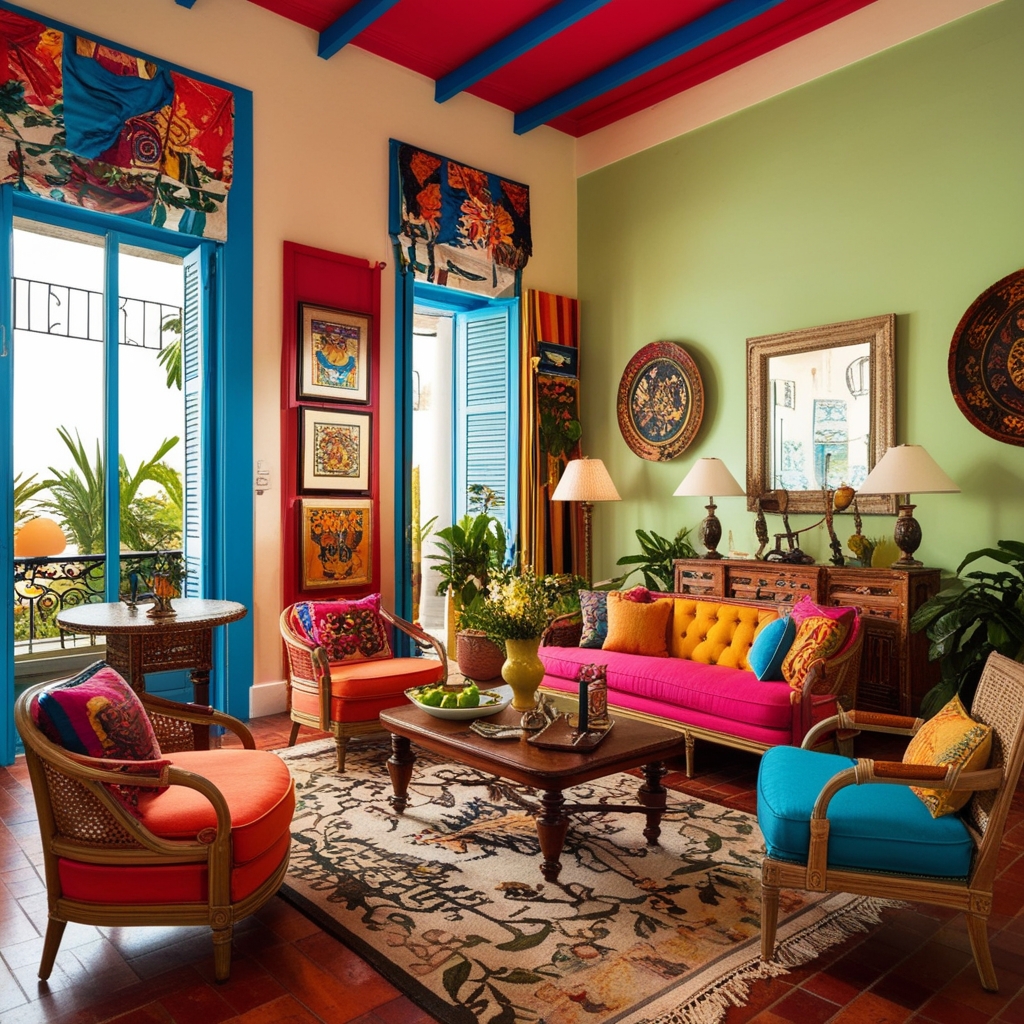 
Cuban Style Interior Design – Creative Home Decor Insights | Paintit.ai
 - 3