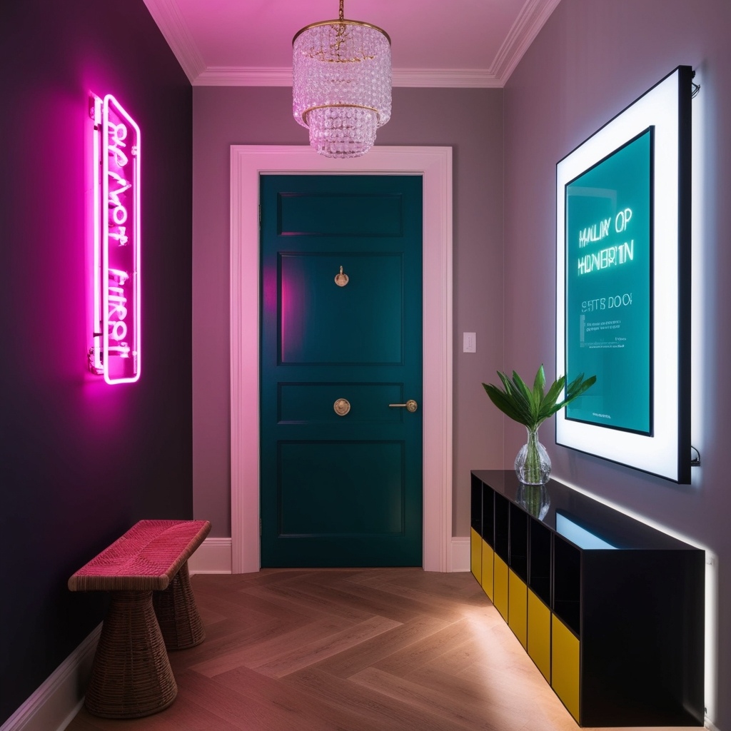 Cyberpunk Style Interior Design - Explore Bold Looks Online | Paintit.ai - 13