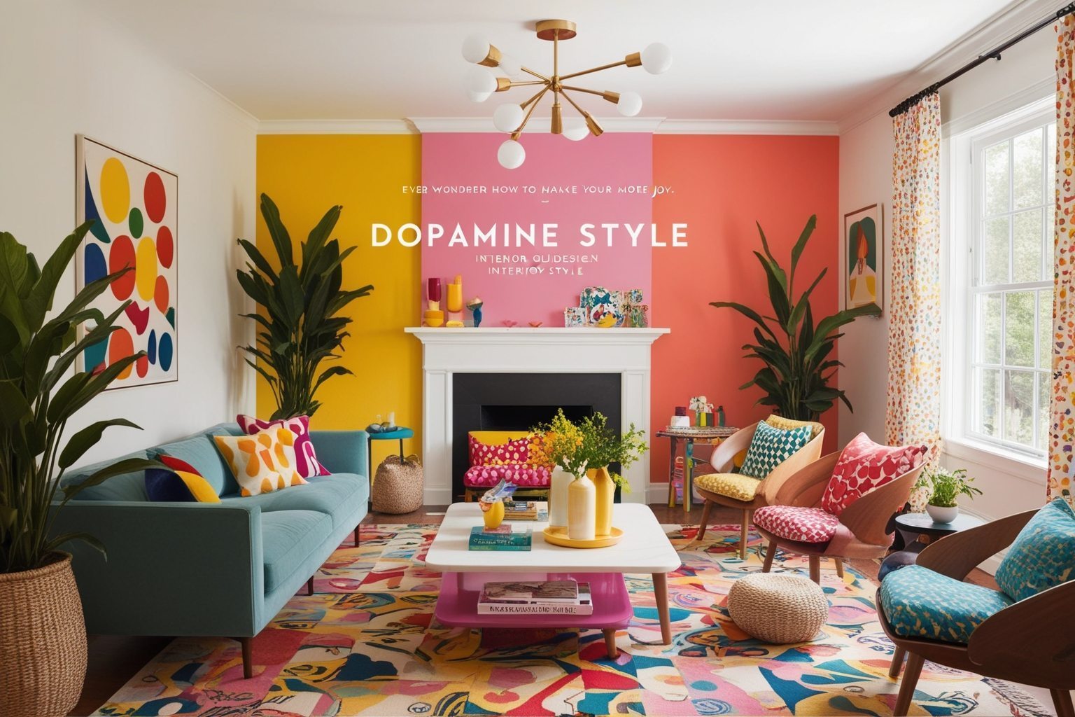 Dopamine Style Interior Design - Get Inspired Instantly | Paintit.ai - 1