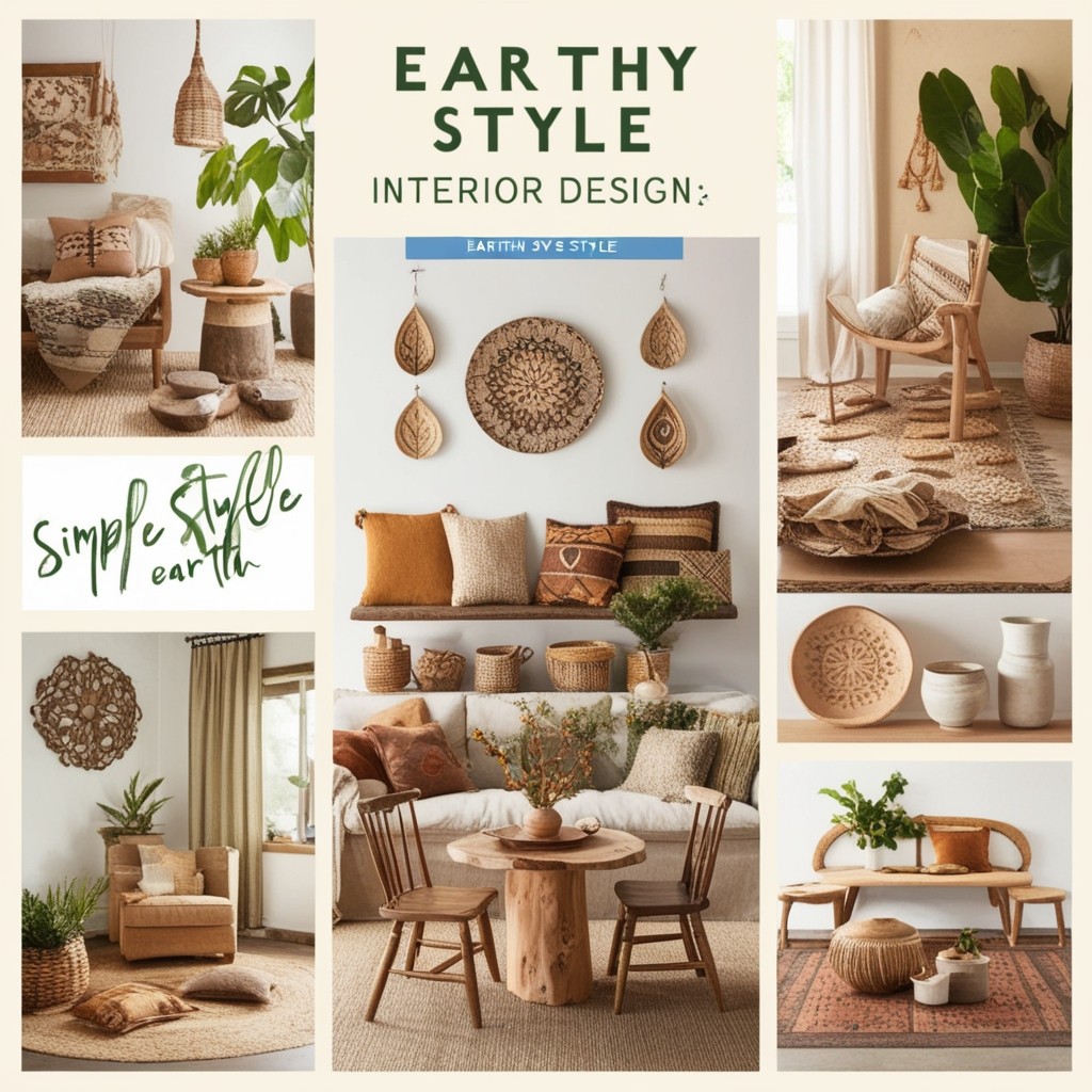 Earthy Style Interior Design - Explore Inspiring Ideas | Paintit.ai - 2