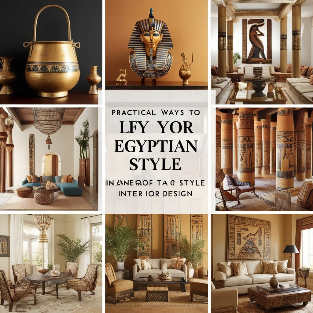Egyptian Style Interior Design - Explore Unique Decor Ideas | Paintit.ai - 2
