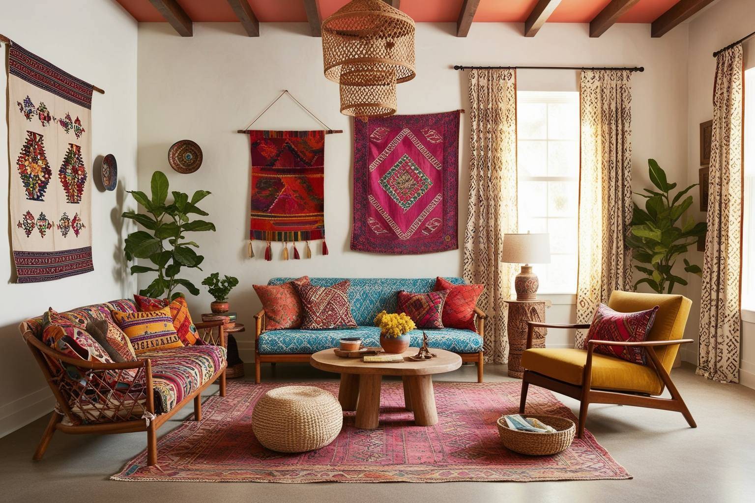 Ethnic Style Interior Design - Explore Unique Vibes Now | Paintit.ai - 1