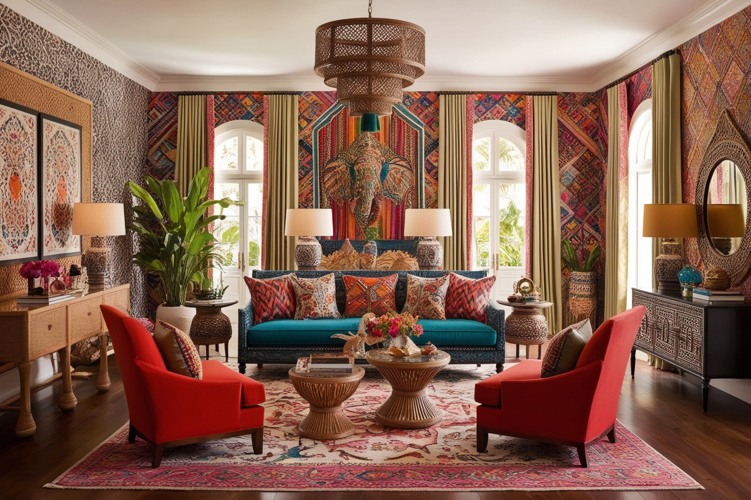 
Exotic Style Interior Design – Creative and Inspiring Home Décor Ideas | Paintit.ai
 - 1
