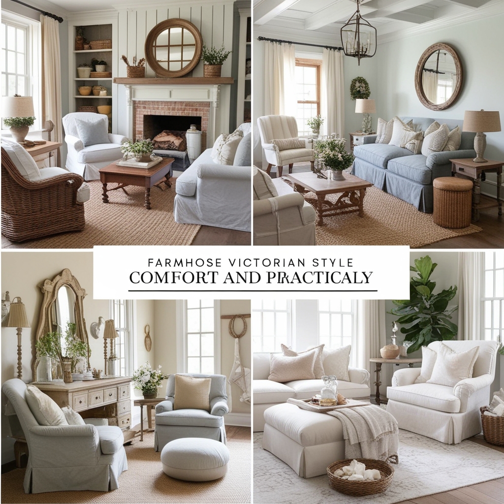 Farmhouse Victorian Style Interior Design – Creative Ideas & Expert Tips | Paintit.ai - 4