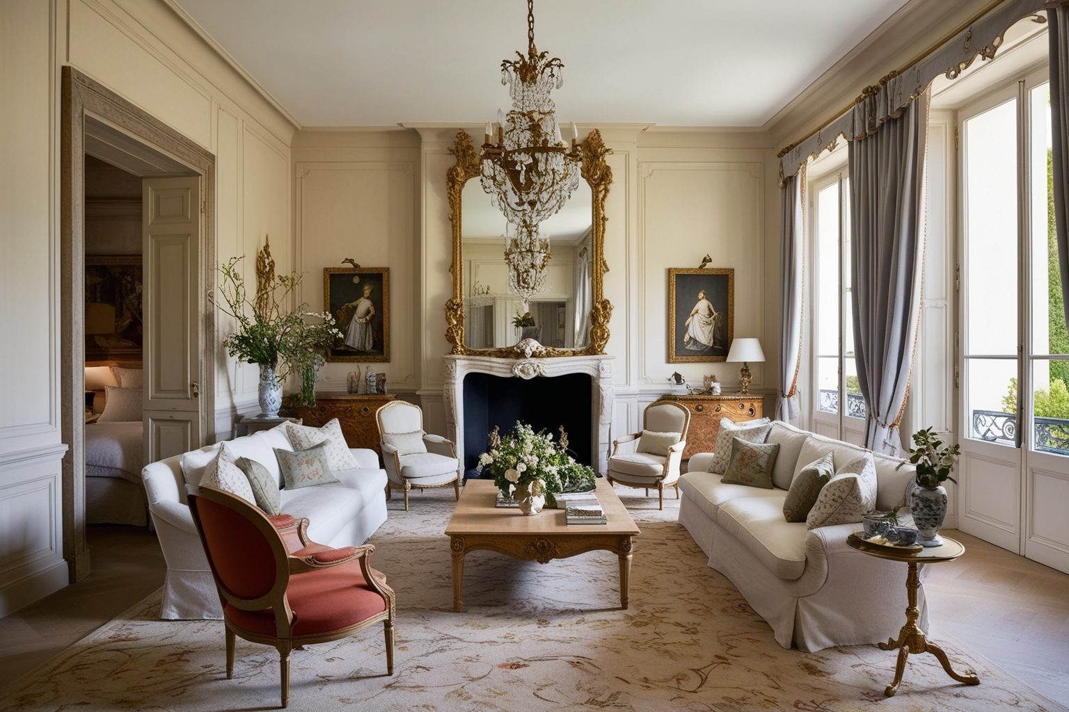 French Classic Style Interior Design - Explore Inspiring Ideas | Paintit.ai - 1