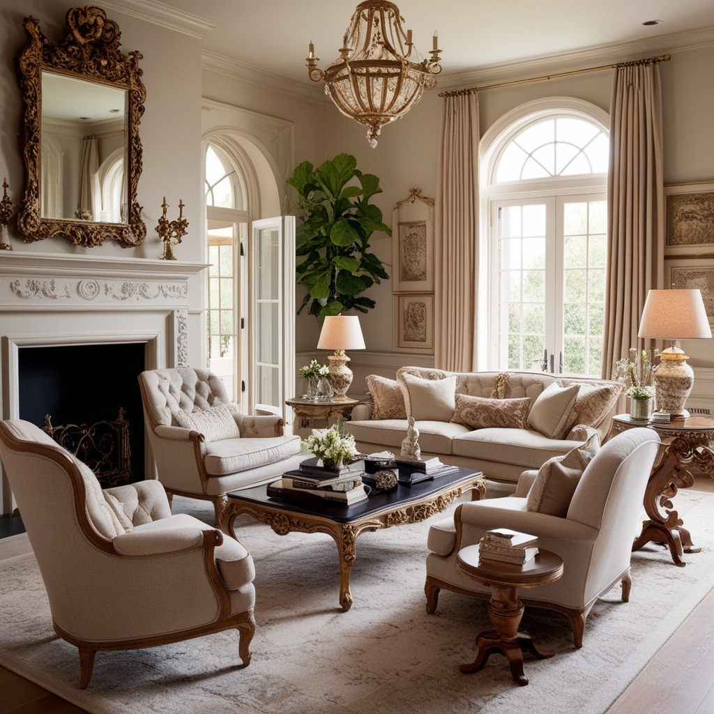 
French Colonial Style Interior Design – Creative Inspirations & Advice | Paintit.ai
 - 4