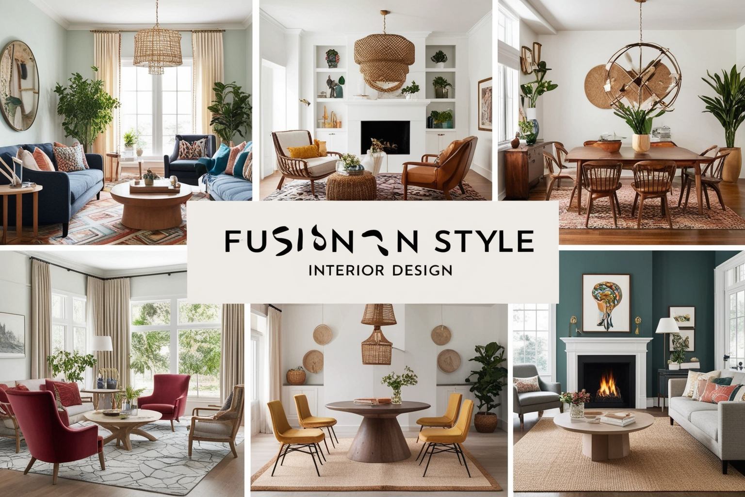 Fusion Style Interior Design - Explore Unique Decor Ideas | Paintit.ai - 1