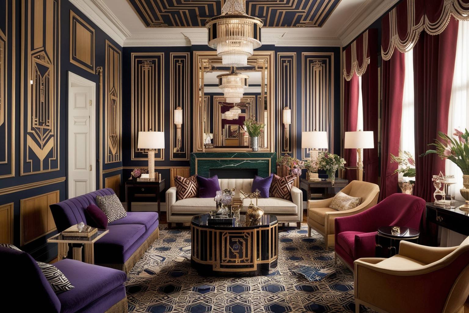 Gatsby Style Interior Design - Explore Inspiring Decor Ideas | Paintit.ai - 1