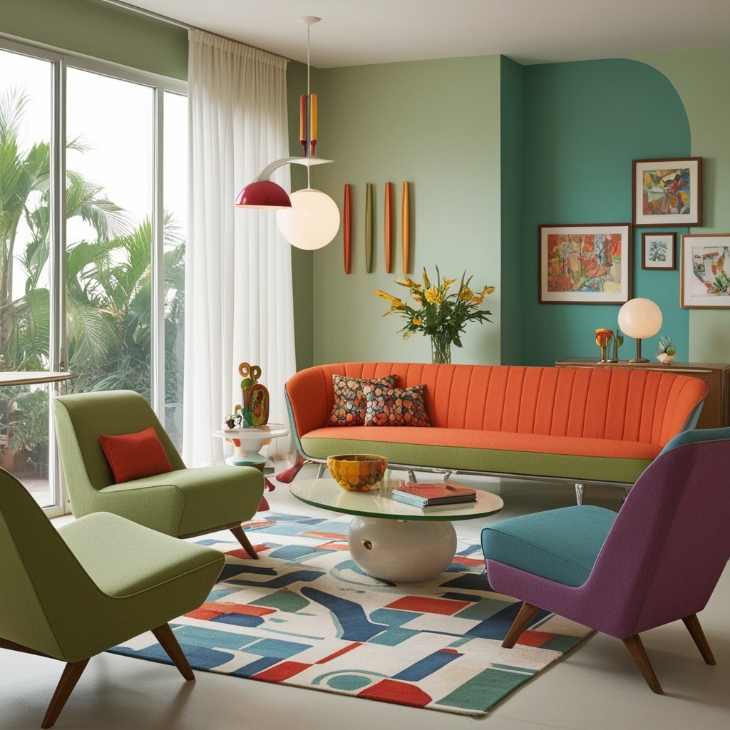 Googie Style Interior Design - Discover Bold Ideas for Your Space | Paintit.ai - 19