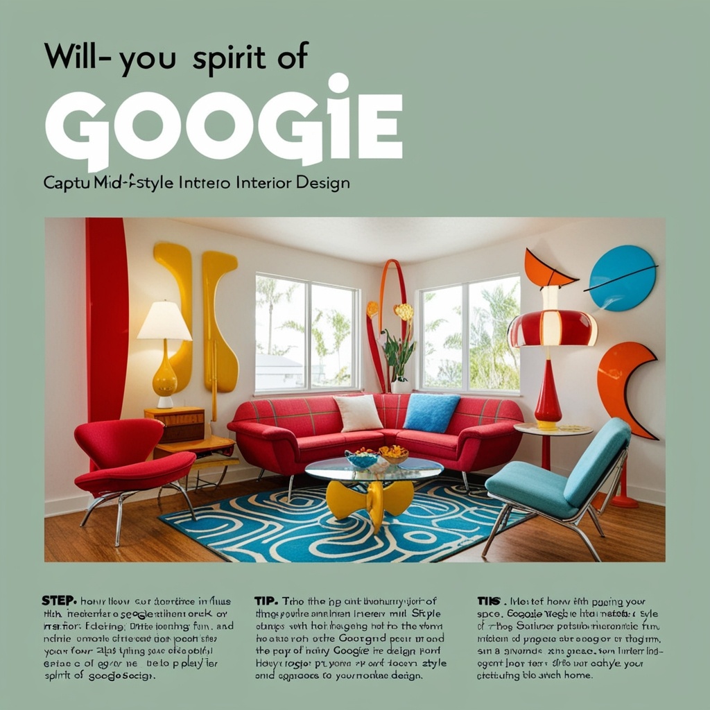Googie Style Interior Design - Discover Bold Ideas for Your Space | Paintit.ai - 2