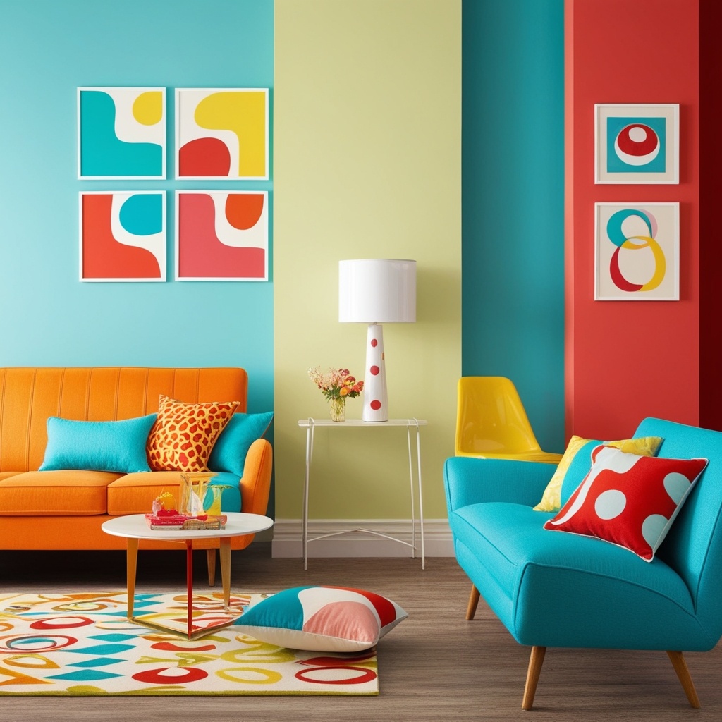Googie Style Interior Design - Discover Bold Ideas for Your Space | Paintit.ai - 3