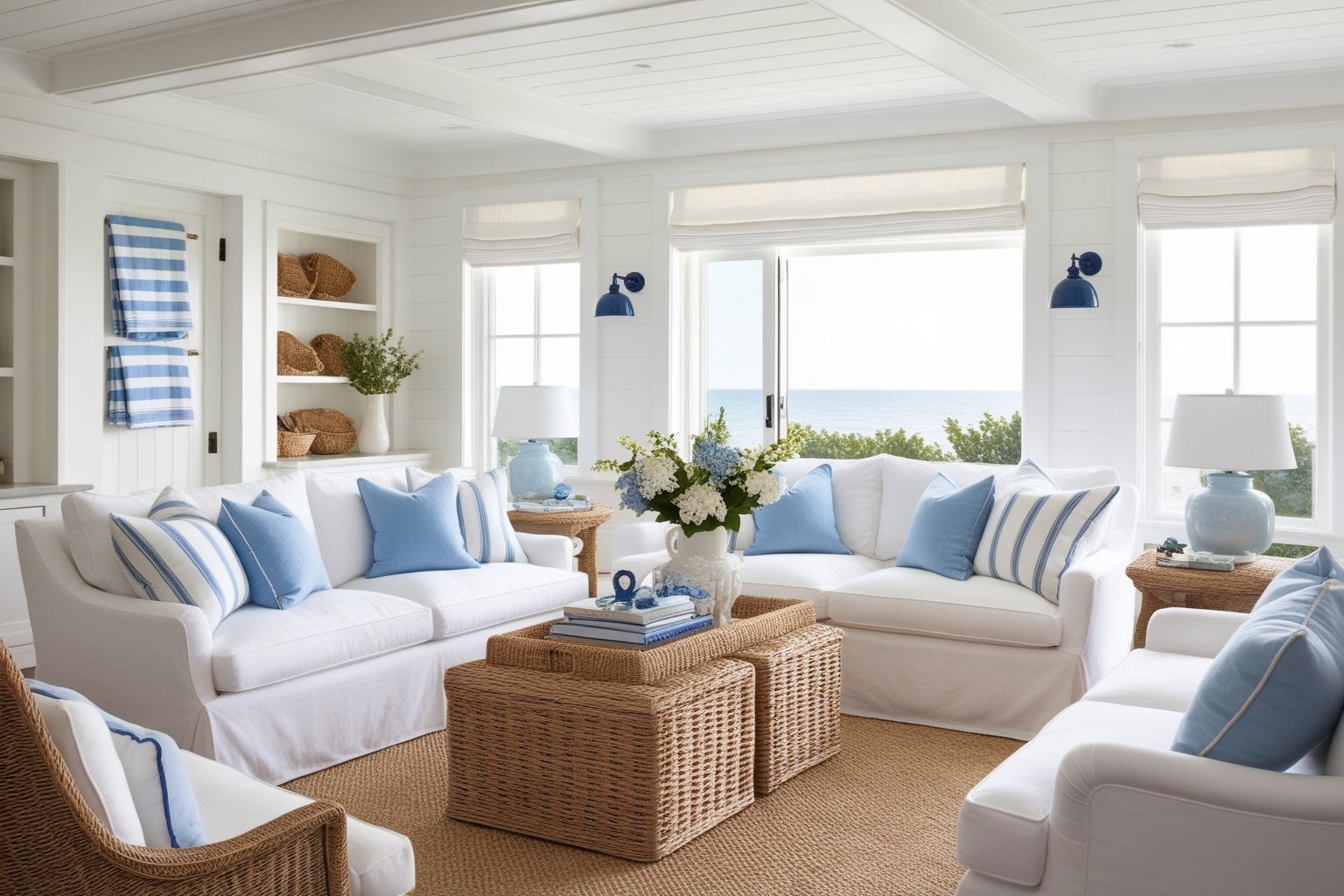 Hamptons Style Interior Design - Explore Inspired Ideas | Paintit.ai - 1