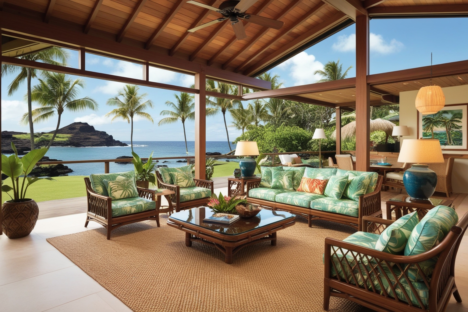 
Hawaiian Interior Design Style – Creative Home Decor Solutions | Paintit.ai
 - 1