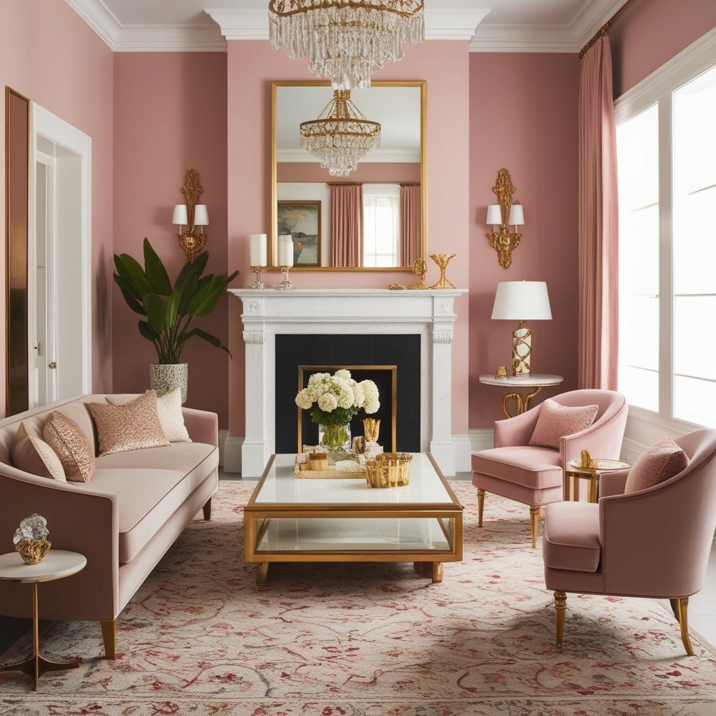 Hollywood Glam Interior Design Style - Explore Chic Looks | Paintit.ai - 17