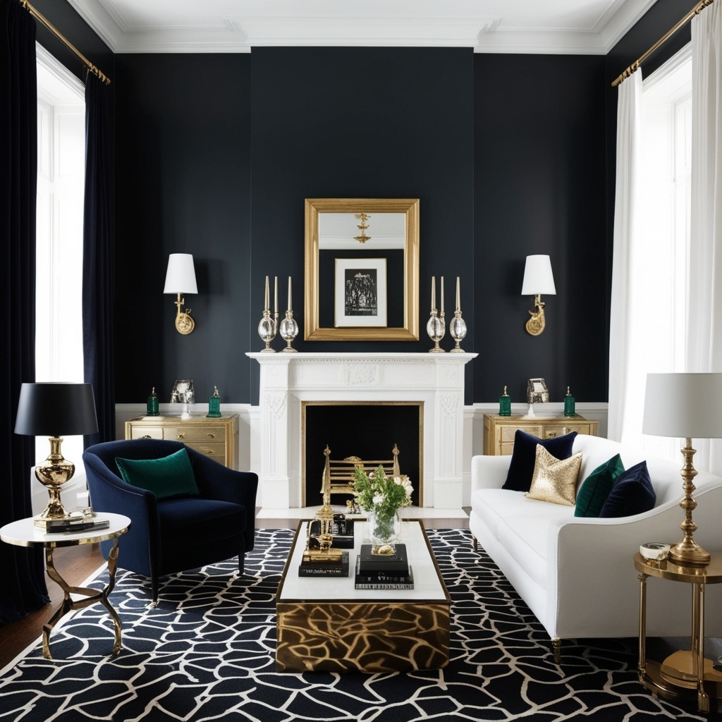Hollywood Glam Interior Design Style - Explore Chic Looks | Paintit.ai - 3