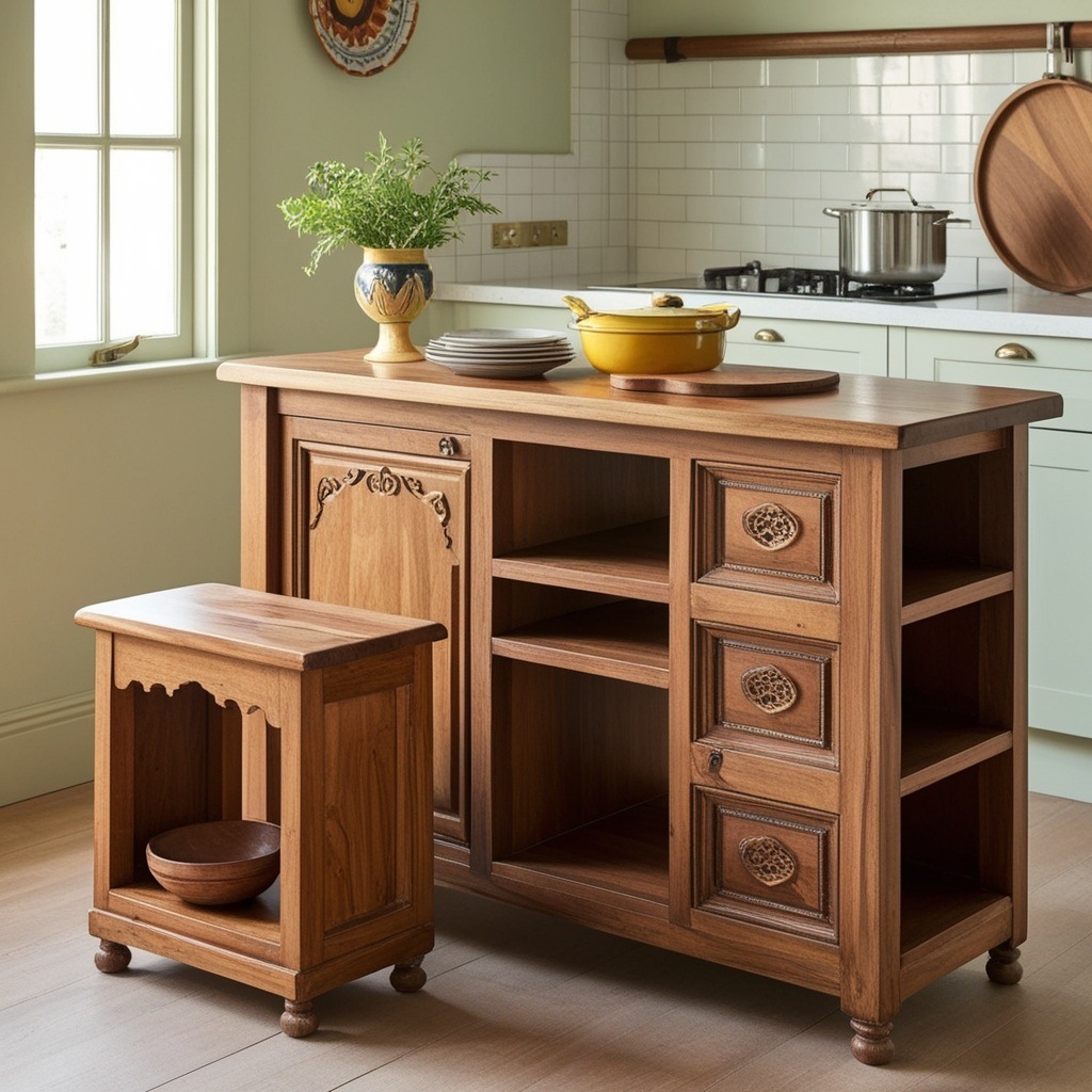 Indian Style Kitchen Interior Design - Discover Inspired Ideas | Paintit.ai - 12