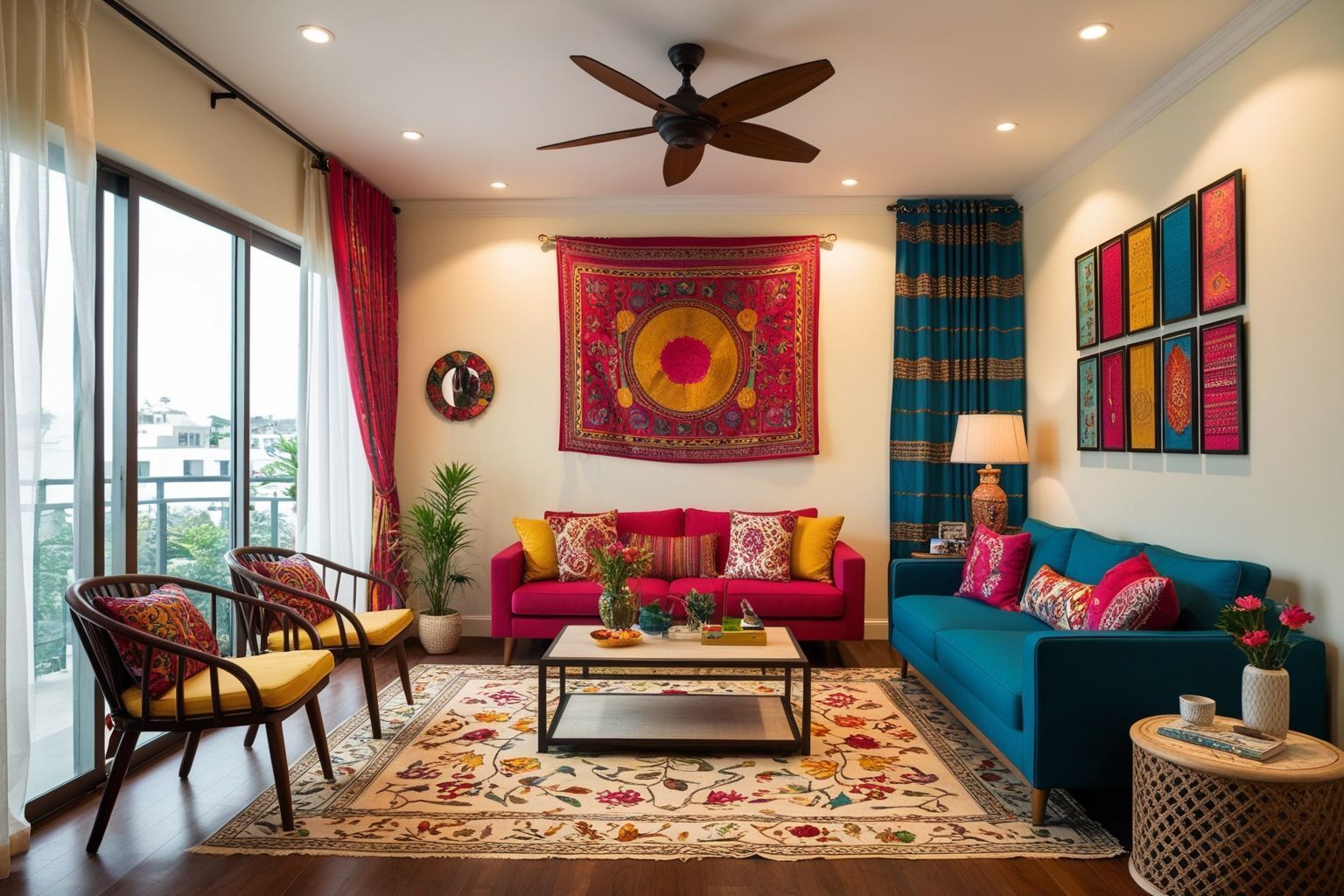 Indian Style Low Budget Flat Interior Design - Explore Your Options | Paintit.ai - 1
