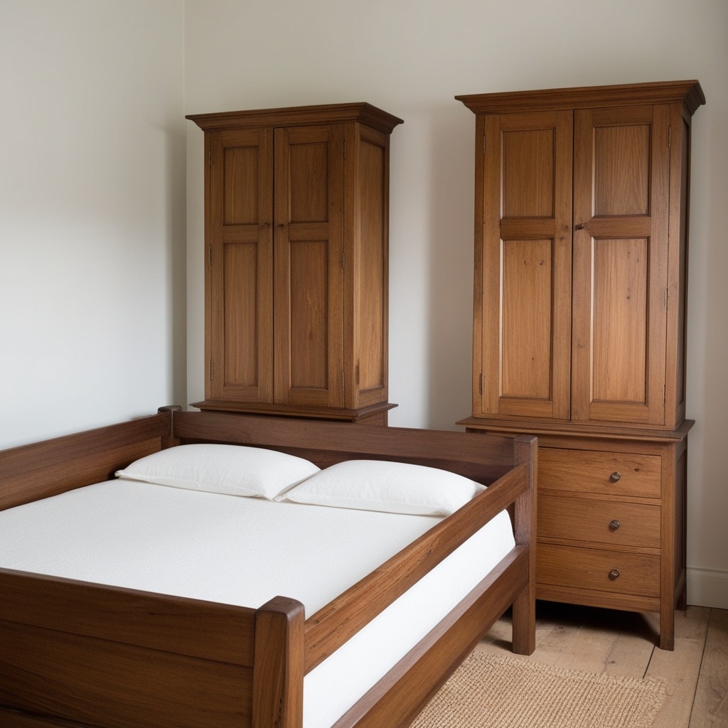 Indian Style Simple Middle Class Bedroom Interior Design - Get Inspired Today | Paintit.ai - 4