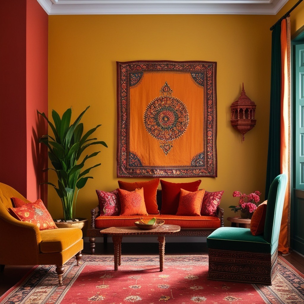 Indian Traditional Style Interior Design - Explore Inspiring Ideas | Paintit.ai - 3