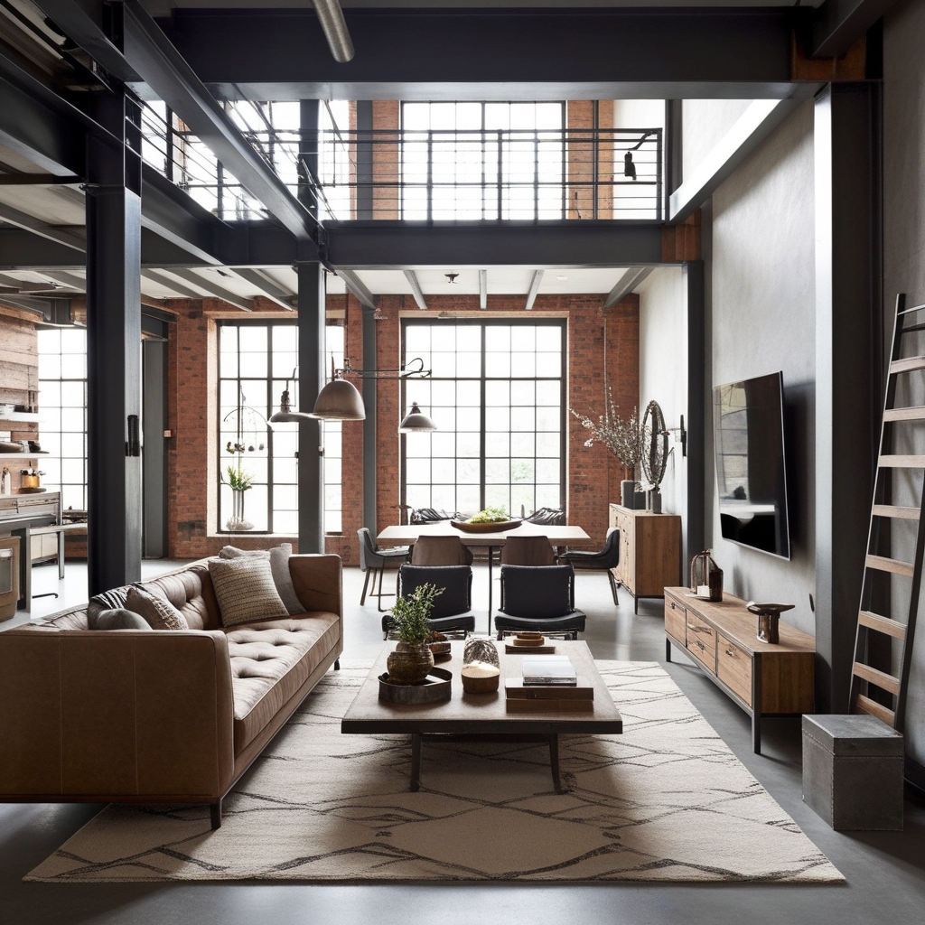 
Industrial Style Interior Design Characteristics – Key Features, Trends, and Ideas for Your Space | Paintit.ai
 - 2