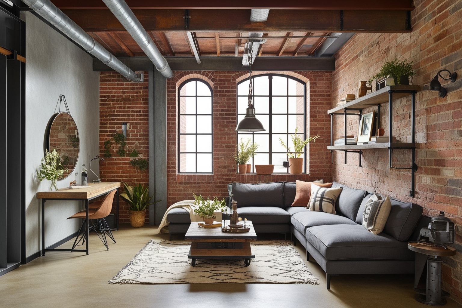 Industrial Style Interior Design - Explore Inspiring Room Ideas | Paintit.ai - 1