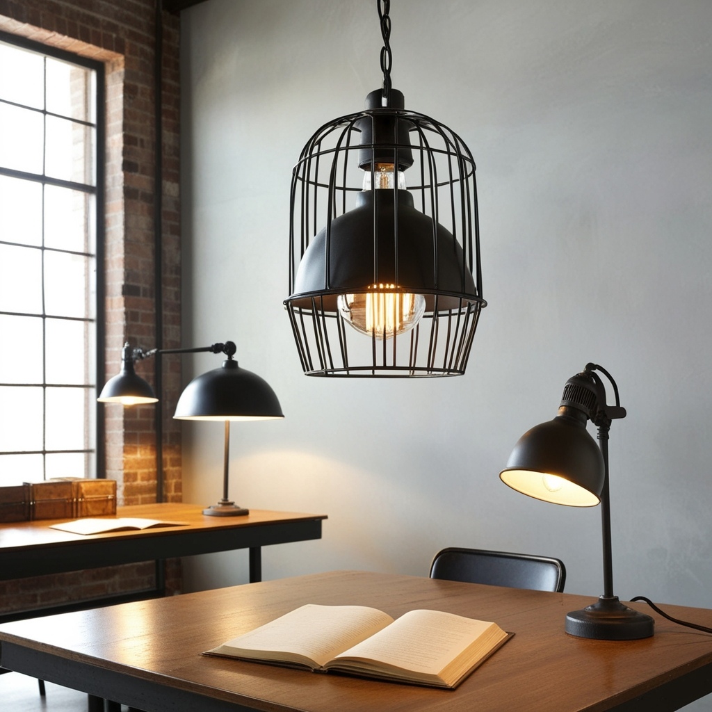 Industrial Style Modern Industrial Office Interior Design - Get Inspired Today | Paintit.ai - 5