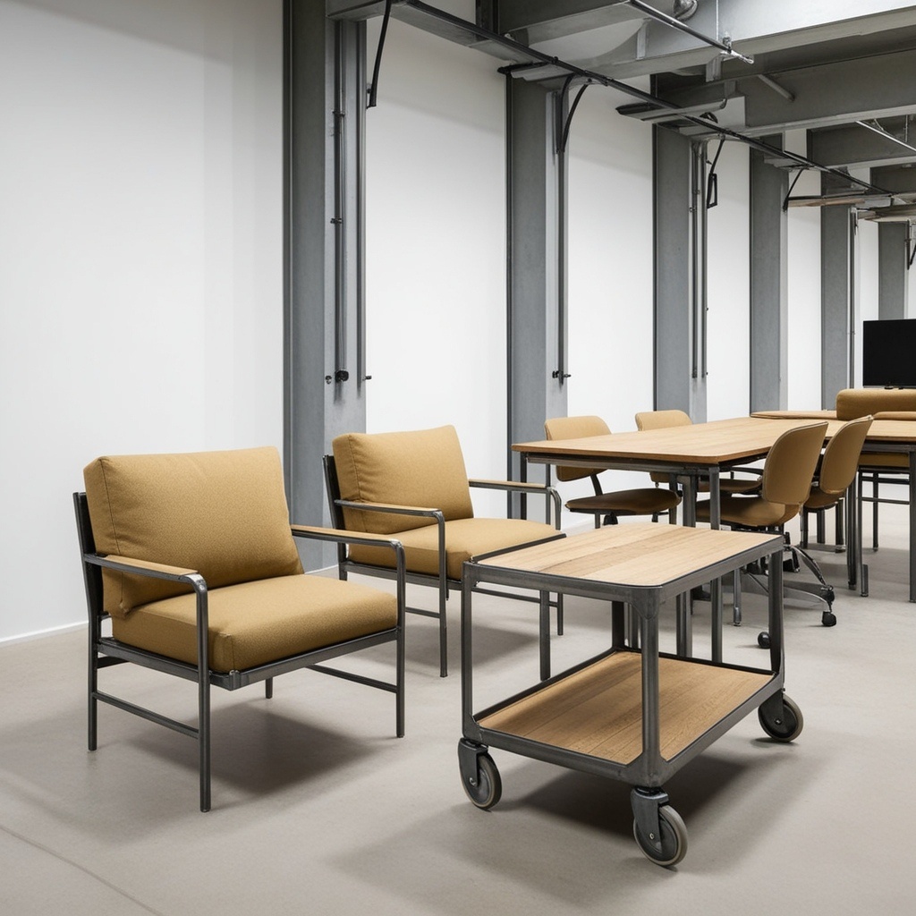 Industrial Style Modern Industrial Office Interior Design - Get Inspired Today | Paintit.ai - 6