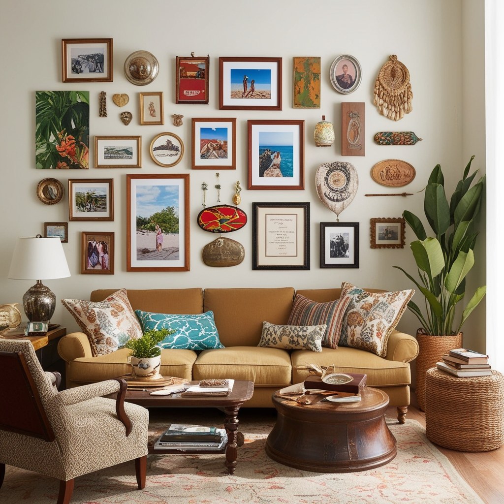 Eclectic Style Living Room Interior Design - Discover Inspiring Ideas | Paintit.ai - 12