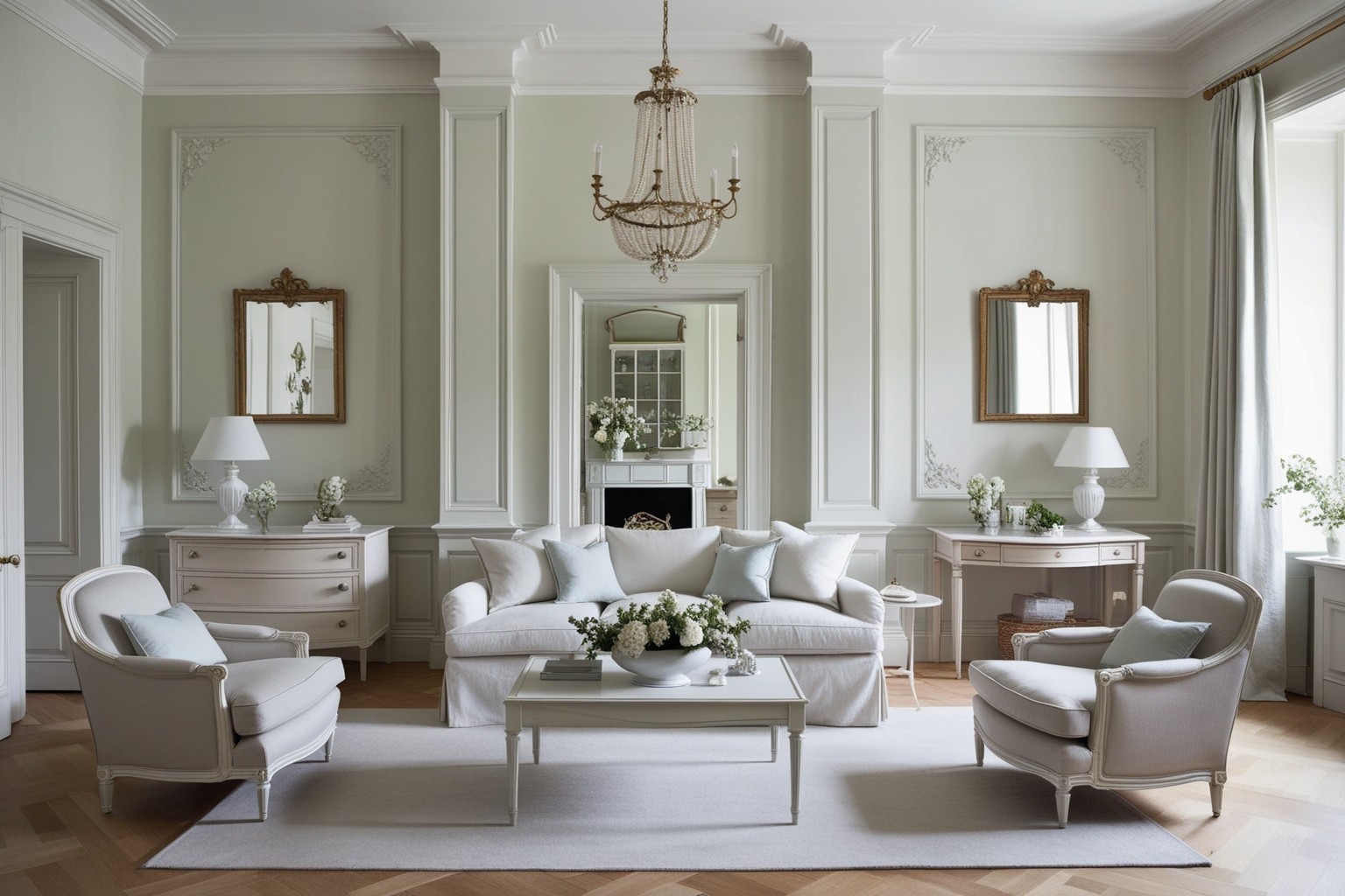 Gustavian Style Interior Design - Get Inspired for Your Home | Paintit.ai - 1