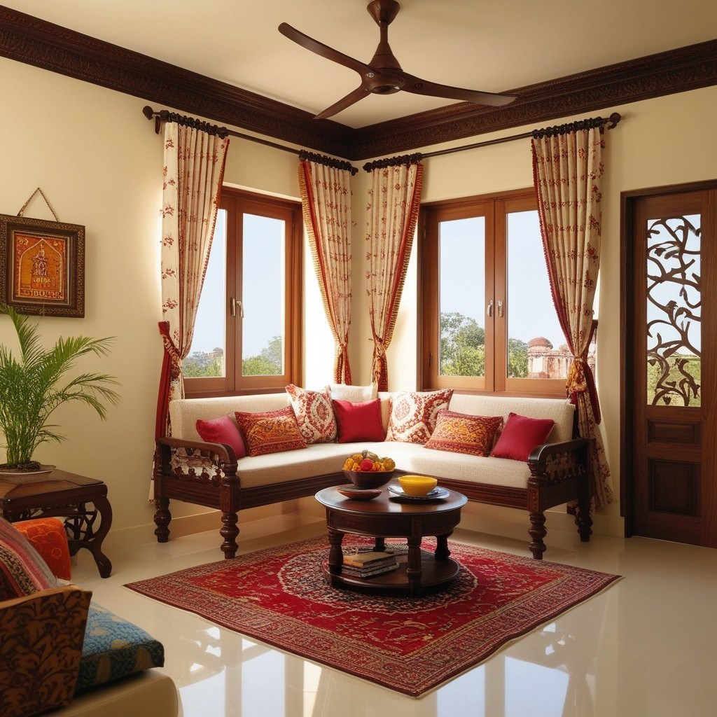 Interior Design Ideas Indian Style for Small Homes - Get Inspired Now | Paintit.ai - 14