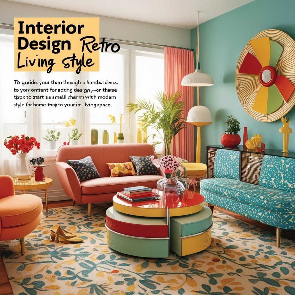 Interior Design Retro Style - Explore Vintage Details | Paintit.ai - 2