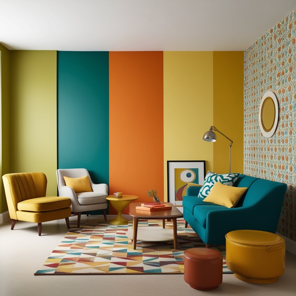 Interior Design Retro Style - Explore Vintage Details | Paintit.ai - 3