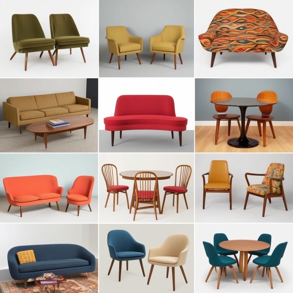 Interior Design Retro Style - Explore Vintage Details | Paintit.ai - 4