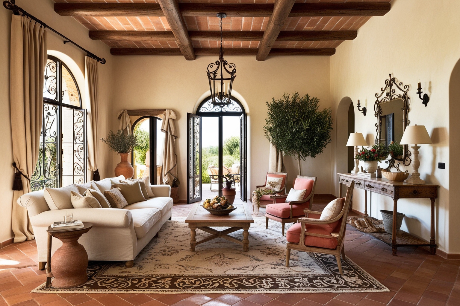 Italian Villa Style Interior Design – Creative Decor Ideas & Inspiration | Paintit.ai - 1