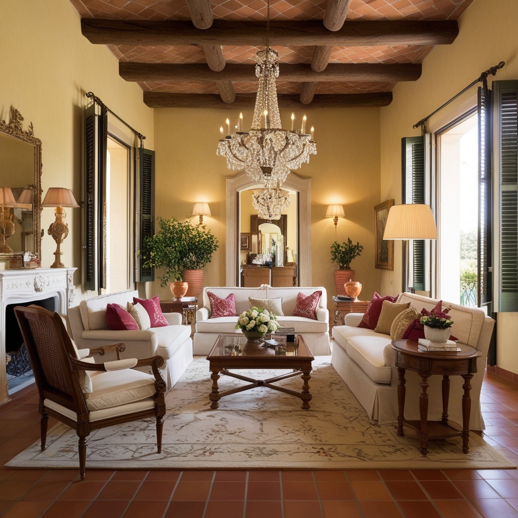 Italian Villa Style Interior Design – Creative Decor Ideas & Inspiration | Paintit.ai - 7
