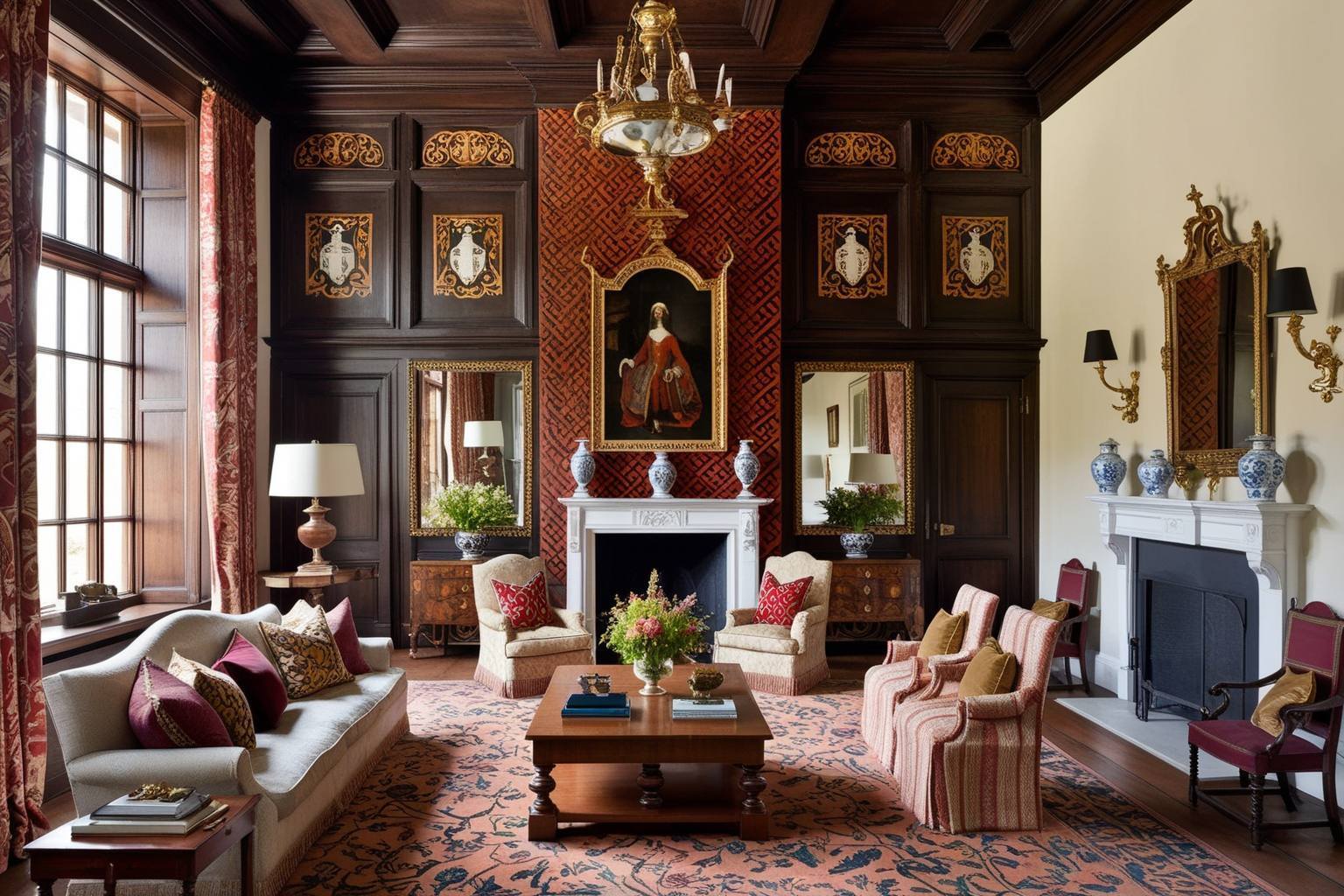 Jacobean Style Interior Design - Explore Timeless Ideas | Paintit.ai - 1