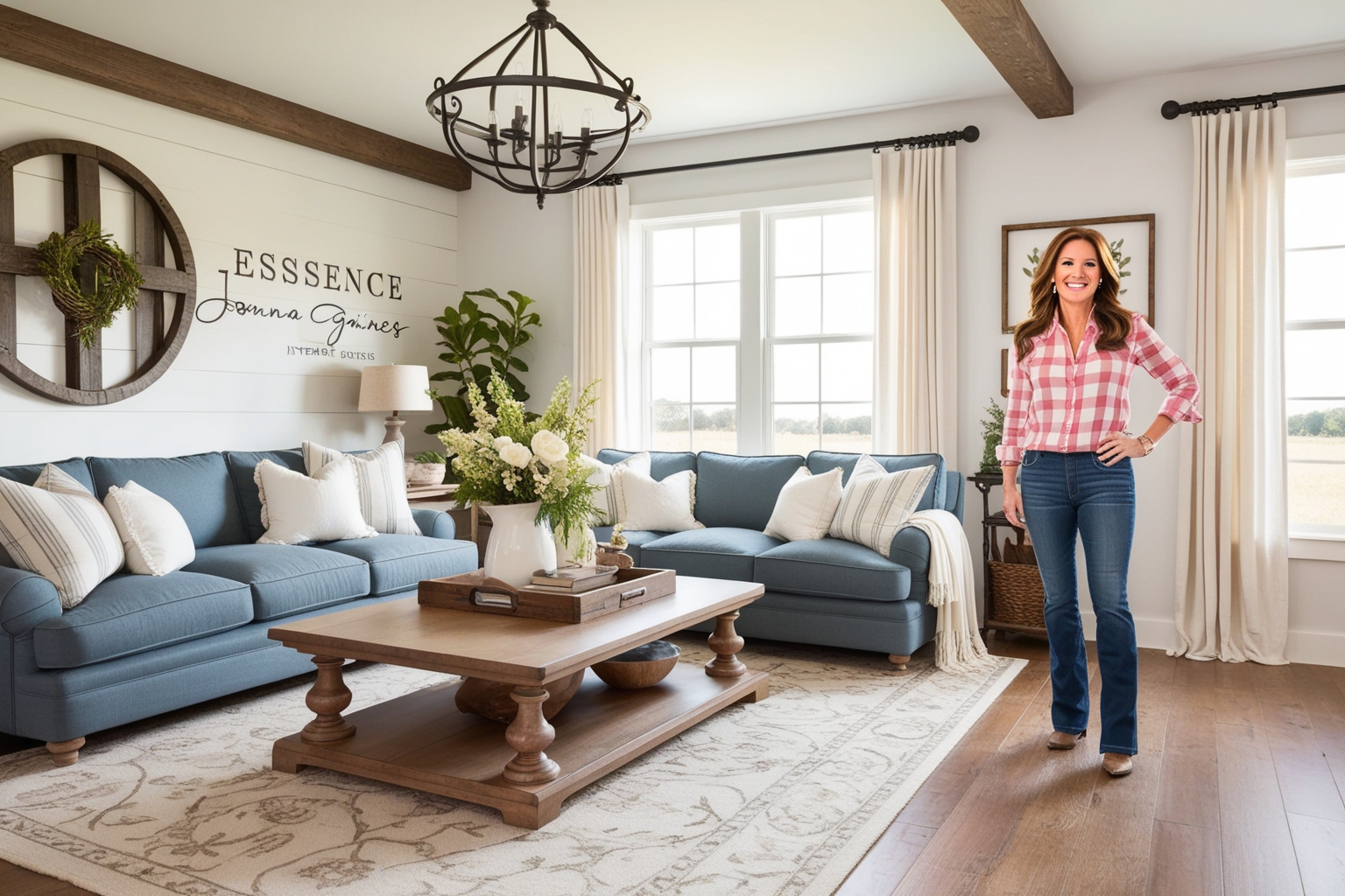 Joanna Gaines Interior Design Style – Key Features, Trends, and Ideas for Your Space | Paintit.ai - 1