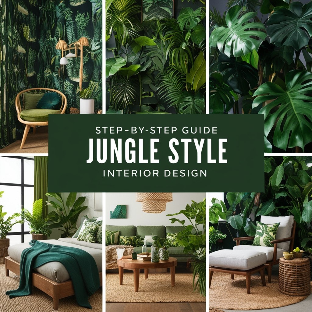 Jungle Style Interior Design - Explore Fresh Ideas Today | Paintit.ai - 2