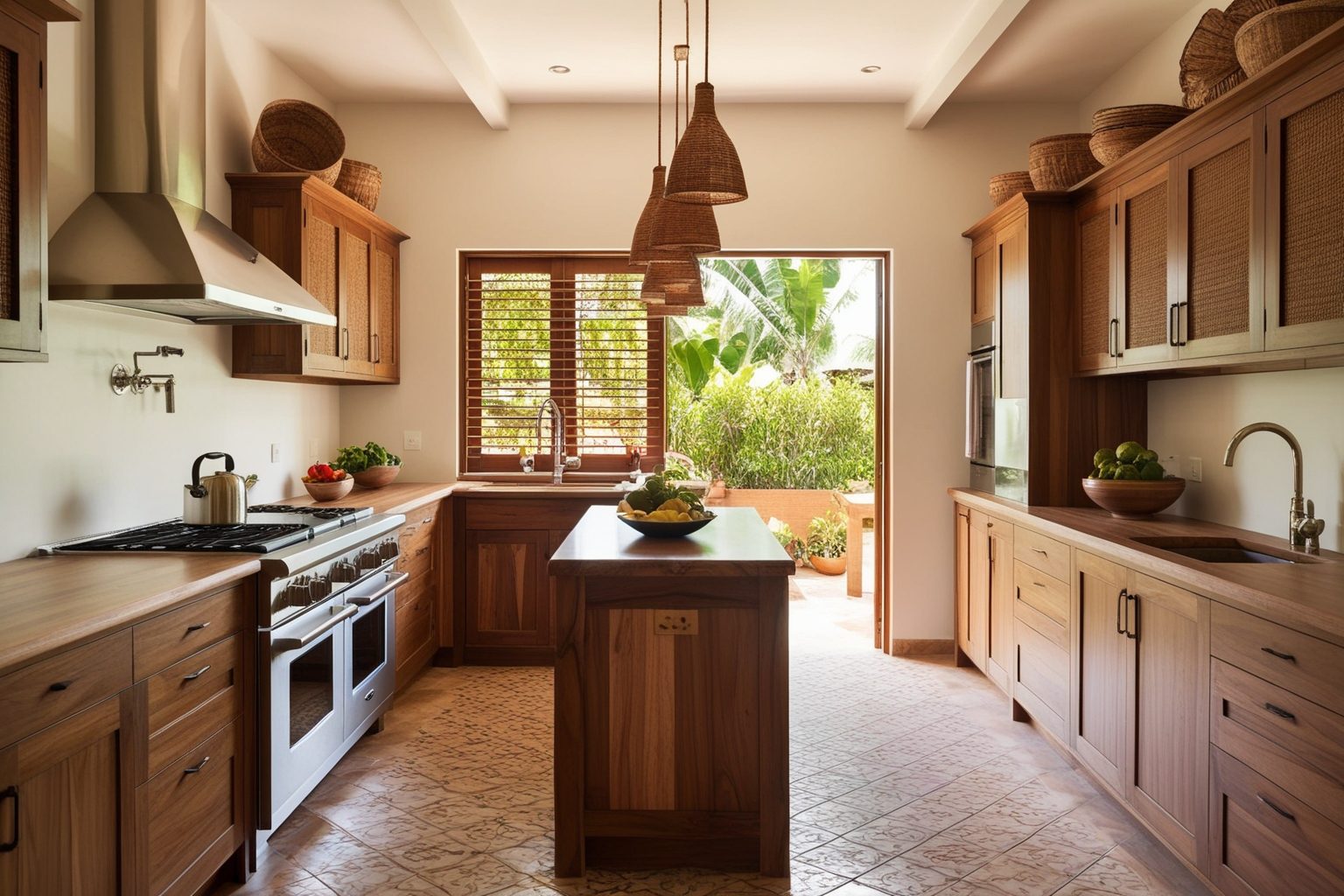 Kerala Style Kitchen Interior Design - Explore Fresh Ideas | Paintit.ai - 1