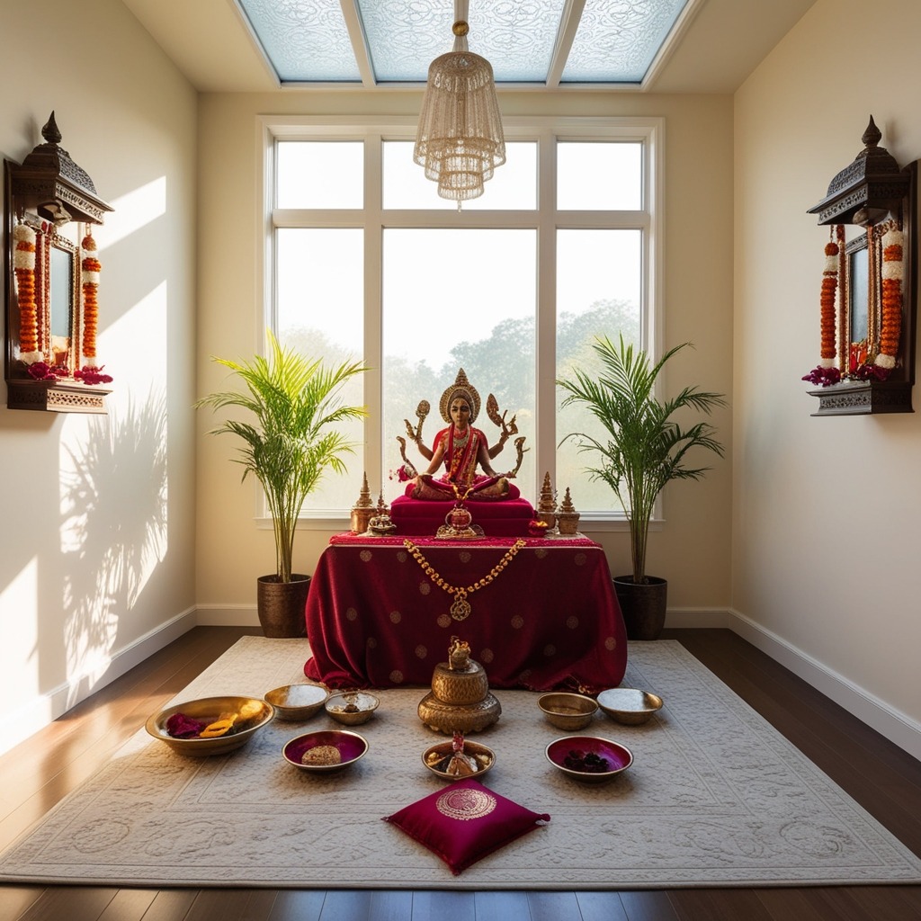 Kerala Style Pooja Room Interior Design - Explore Inspired Ideas | Paintit.ai - 4