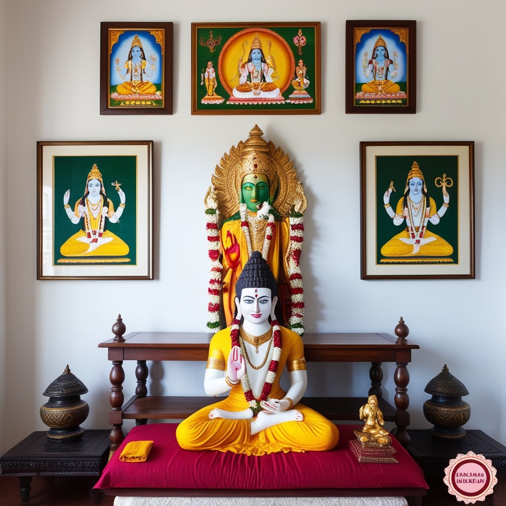 Kerala Style Pooja Room Interior Design - Explore Inspired Ideas | Paintit.ai - 7