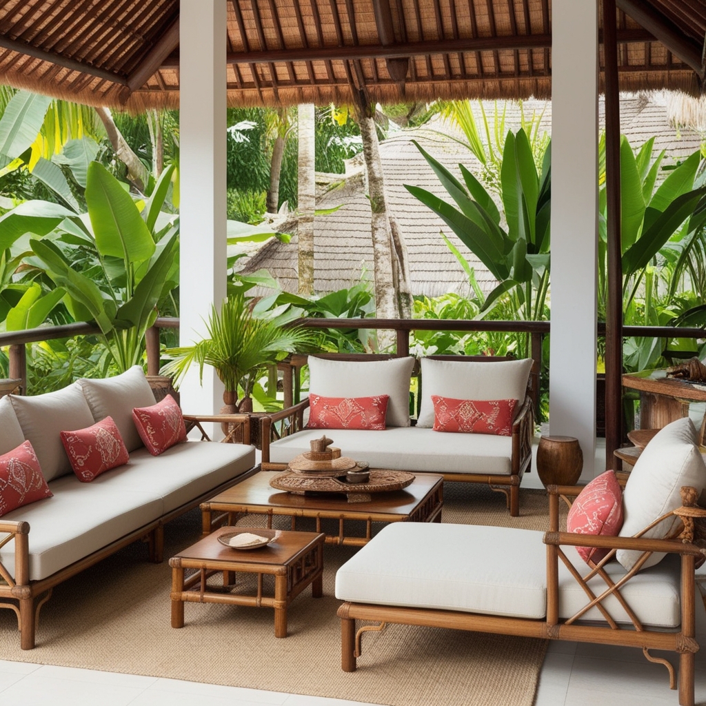 
Living Room Bali Style Interior Design – Key Features, Trends, and Ideas for Your Space | Paintit.ai
 - 7