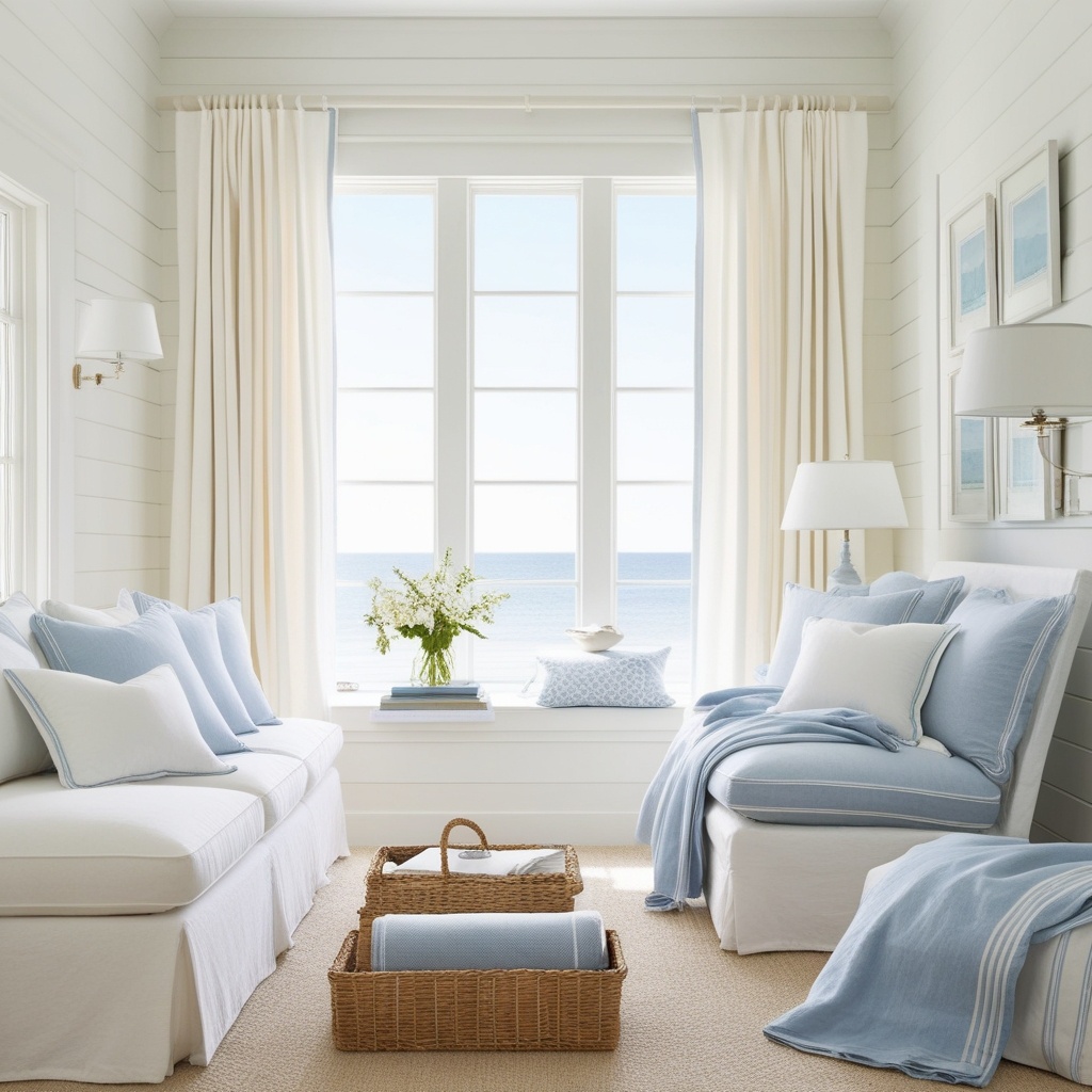 Living Room Interior Design Hamptons Style - Explore Your Perfect Space | Paintit.ai - 3