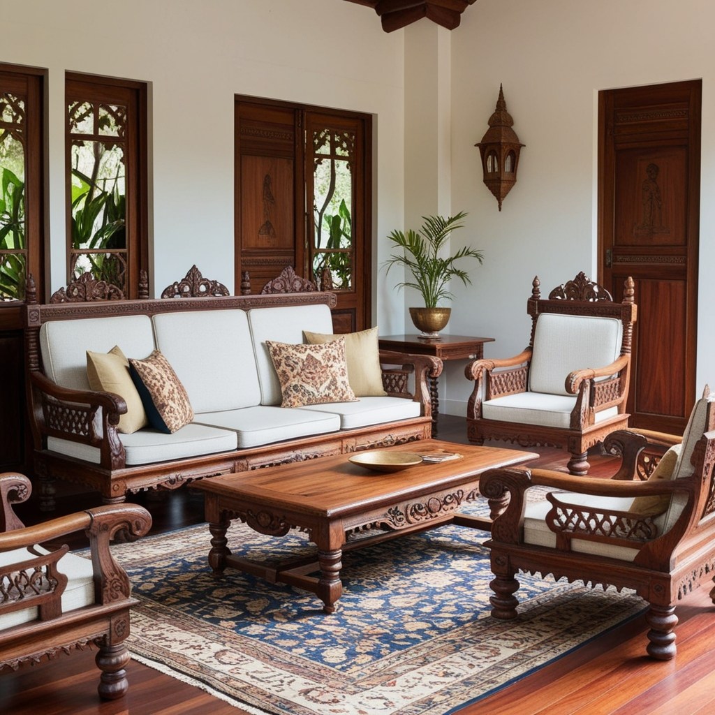 Living Room Interior Design Kerala Style - Explore Unique Inspirations | Paintit.ai - 4
