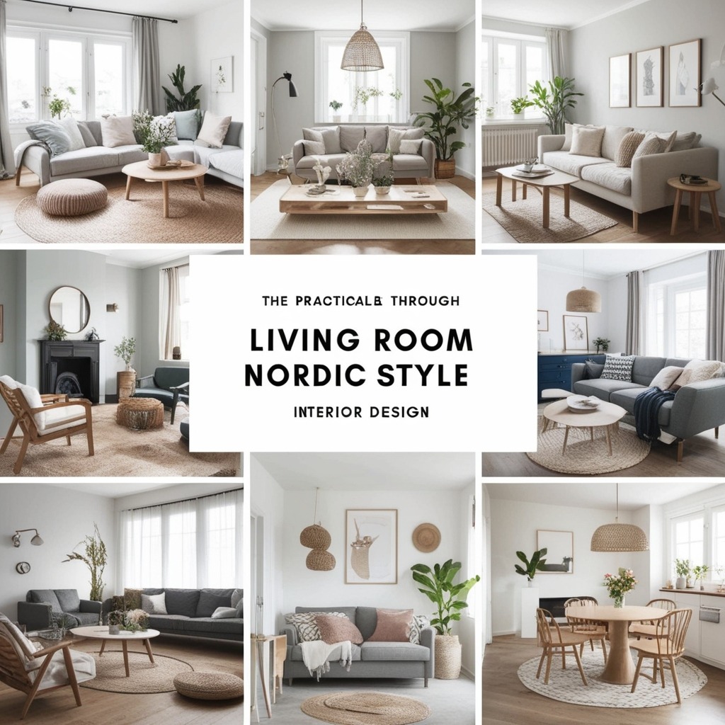 Living Room Nordic Style Interior Design - Explore Fresh Ideas | Paintit.ai - 2