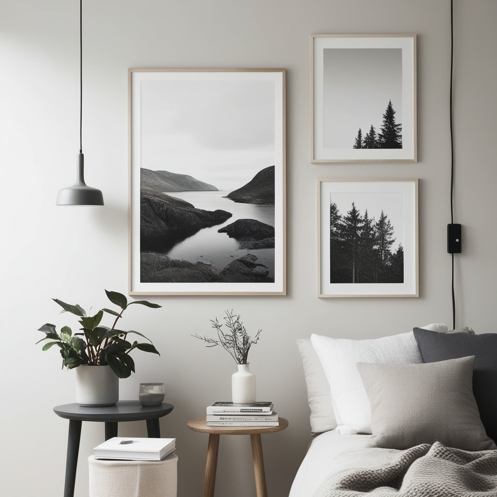 Living Room Nordic Style Interior Design - Explore Fresh Ideas | Paintit.ai - 12
