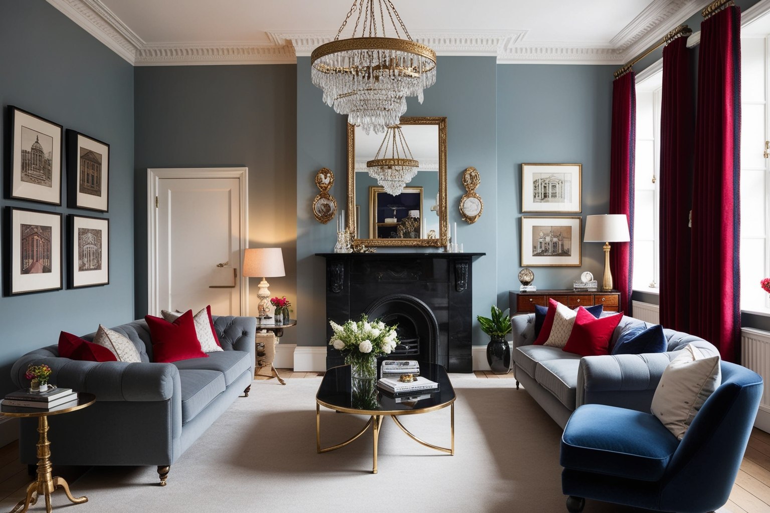 London Style Interior Design - Discover Stunning Ideas Now | Paintit.ai - 1