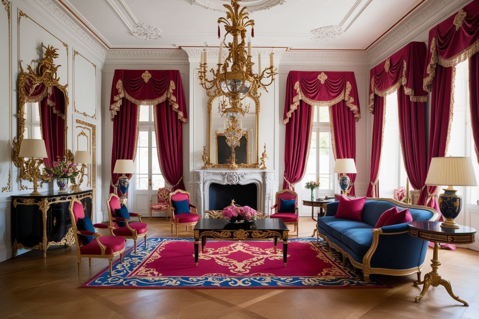 Louis XIV Style Interior Design - Explore Refined Decor Ideas | Paintit.ai - 1