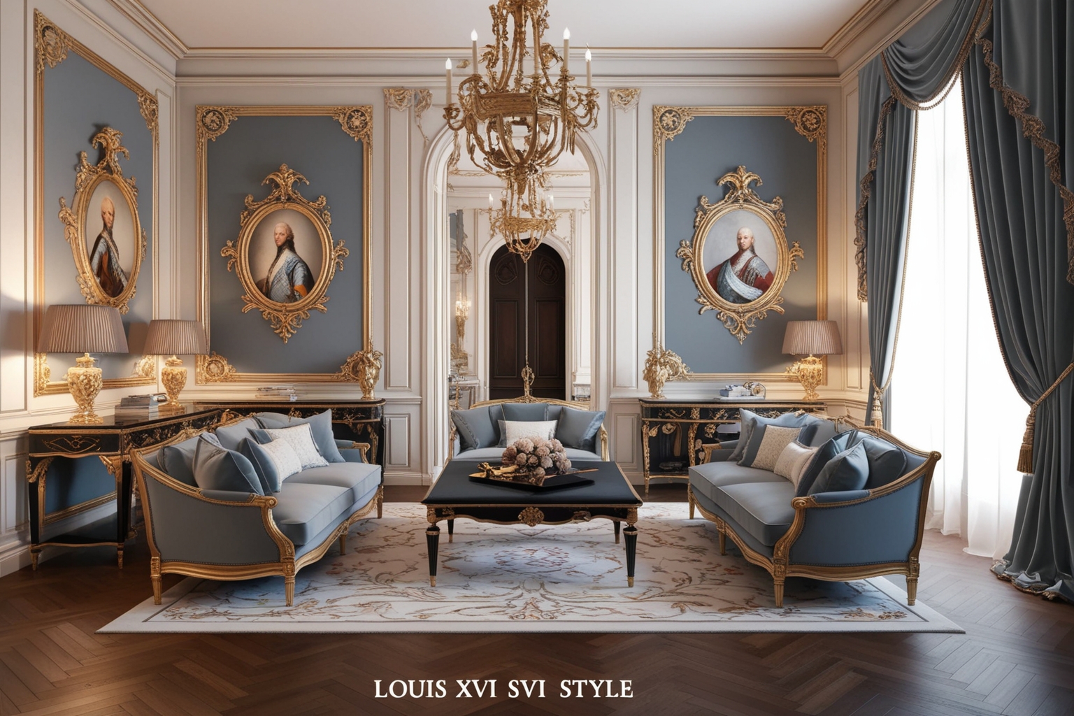 
Louis XVI Style Interior Design – Inspiring Ideas & Tips | Paintit.ai
 - 1