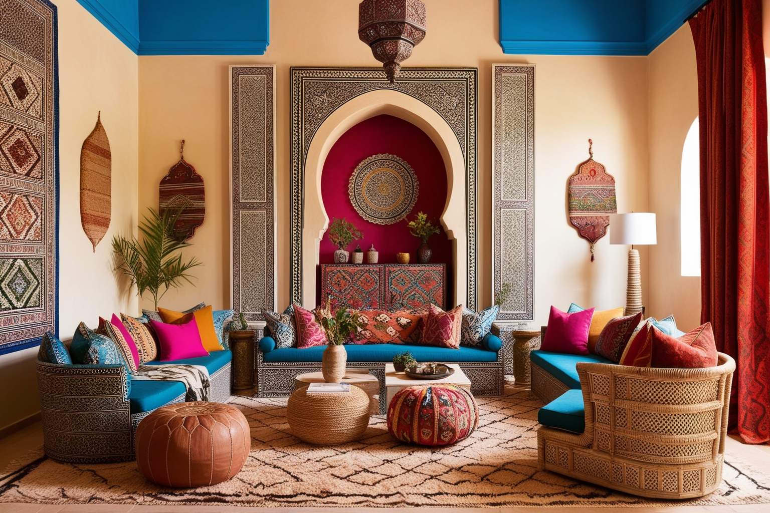 Marrakesh Style Interior Design - Discover Inspiring Spaces | Paintit.ai - 1